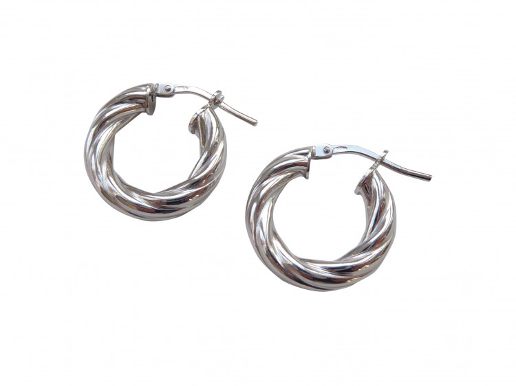 Ohrringe Creole Alina (rhodiniert)