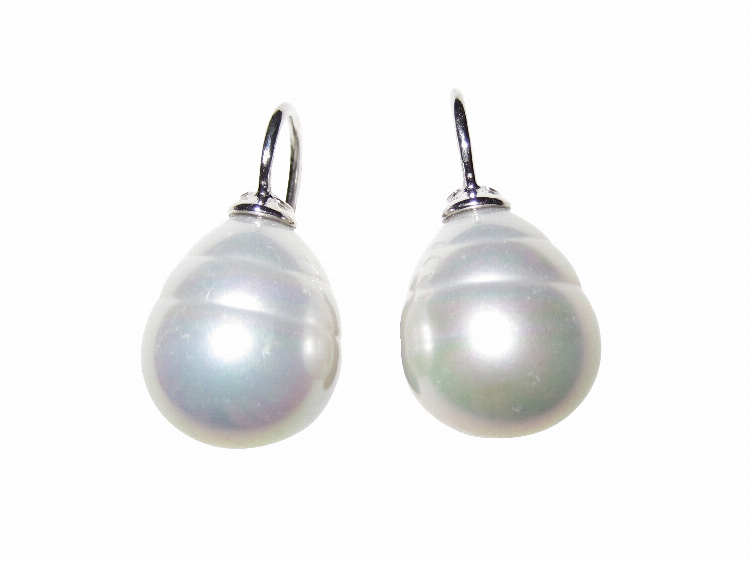 Ohrringe Erica weiß (silber)