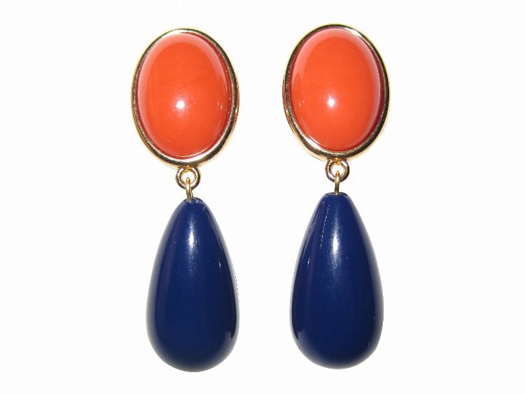 Clips Viola (koralle/dunkelblau)