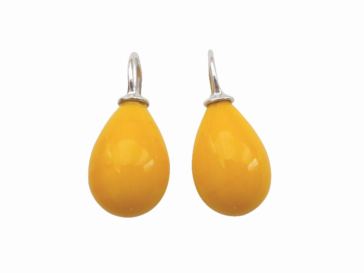 Ohrringe Lea sonnengelb (silber)