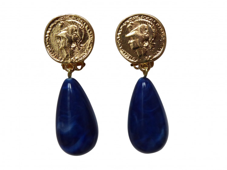 Clips Lydia (blau marmoriert)