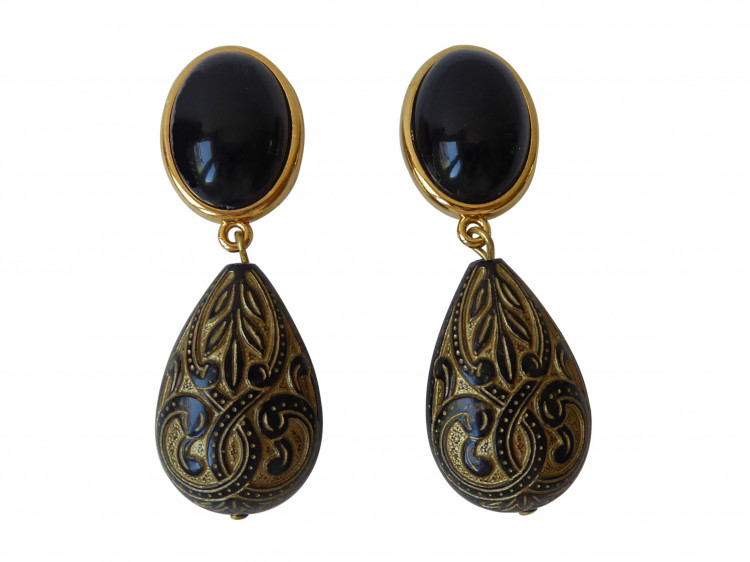 Ohrringe Greta (schwarz)