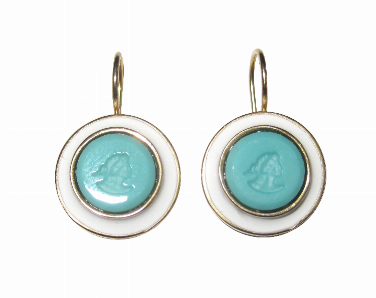 Ohrringe Ada mint (vergoldet)