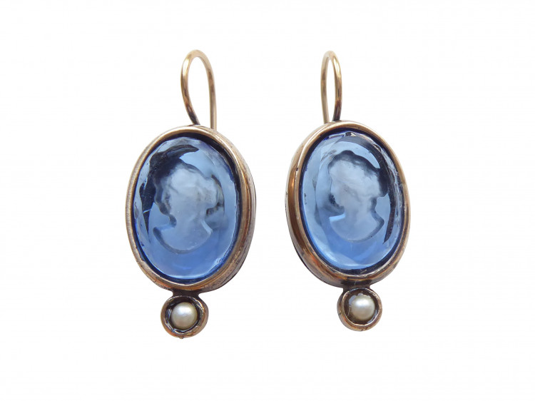 Ohrringe Luisa blau (Bronze)