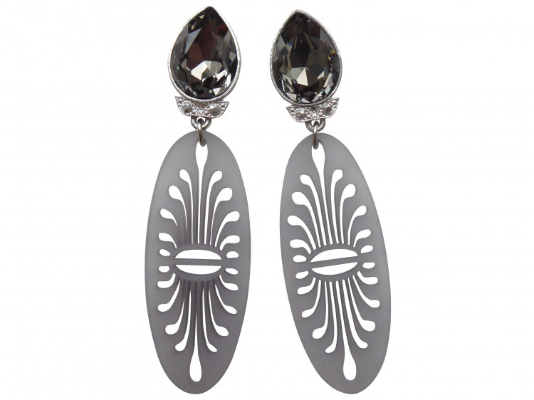 Ohrringe Bella (grau)