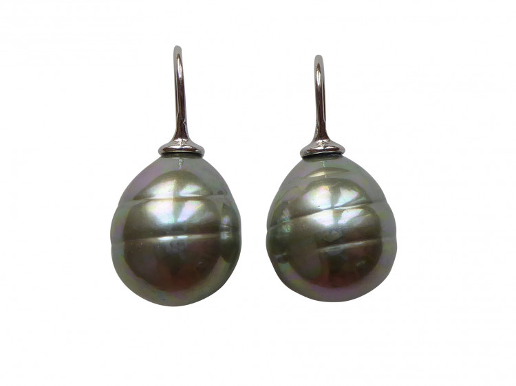 Ohrringe Erica graugrün (silber)