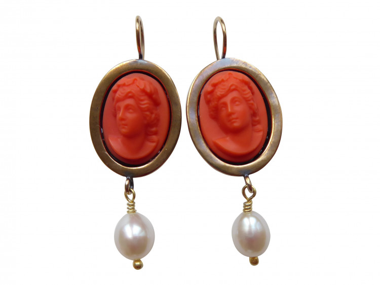 Ohrringe Donna koralle (Bronze)