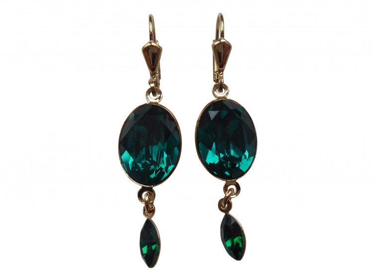 Ohrringe Luana smaragd (vergoldet)