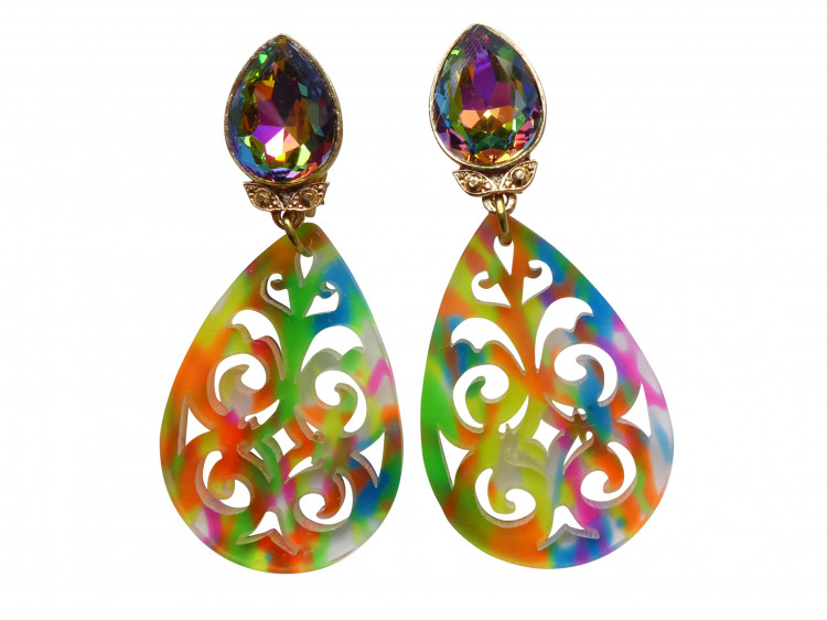 Ohrringe Letizia (grün/neon)