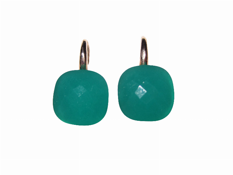 Ohrringe Pietra smaragd milchig