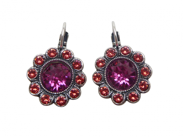 Ohrringe Fiona pink (versilbert)