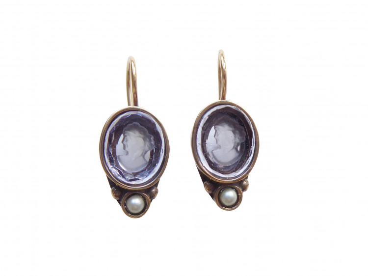 Ohrringe Lina flieder (Bronze)