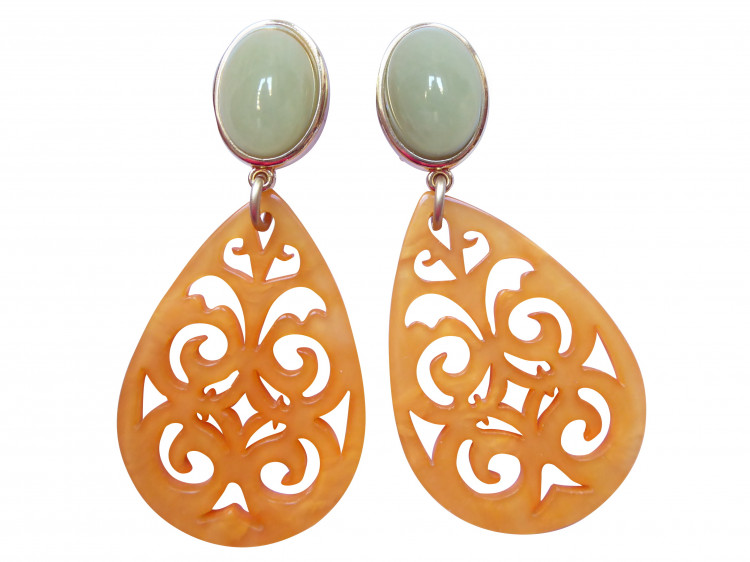 Clips Xenia (jade/orange)