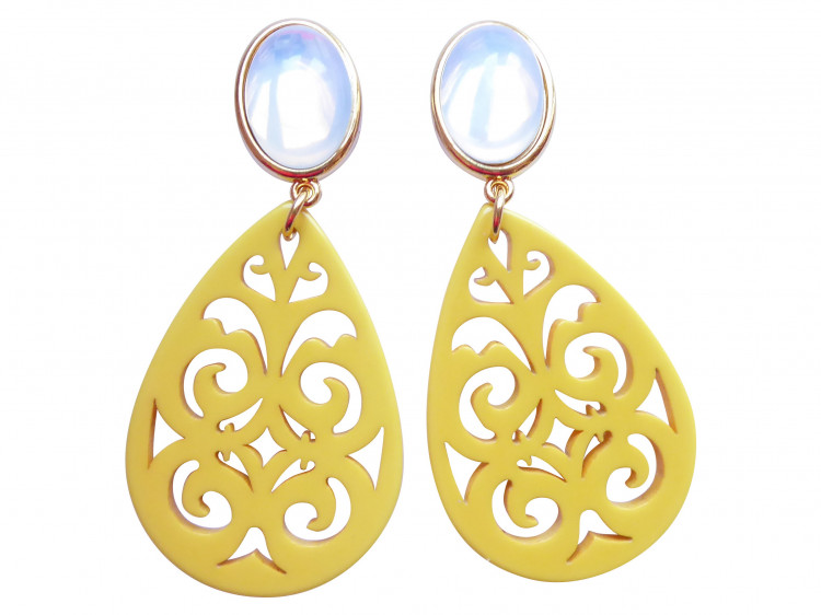 Clips Xenia (mondstein/gelb)