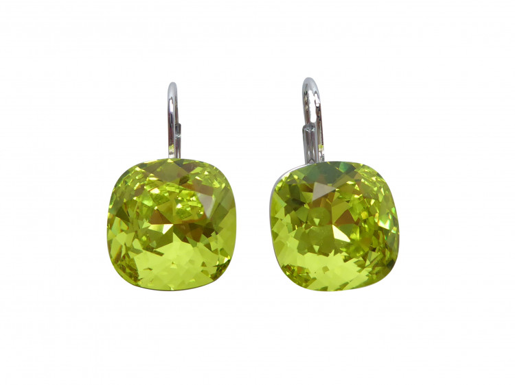 Ohrringe Romy hellgrün (rhodiniert)