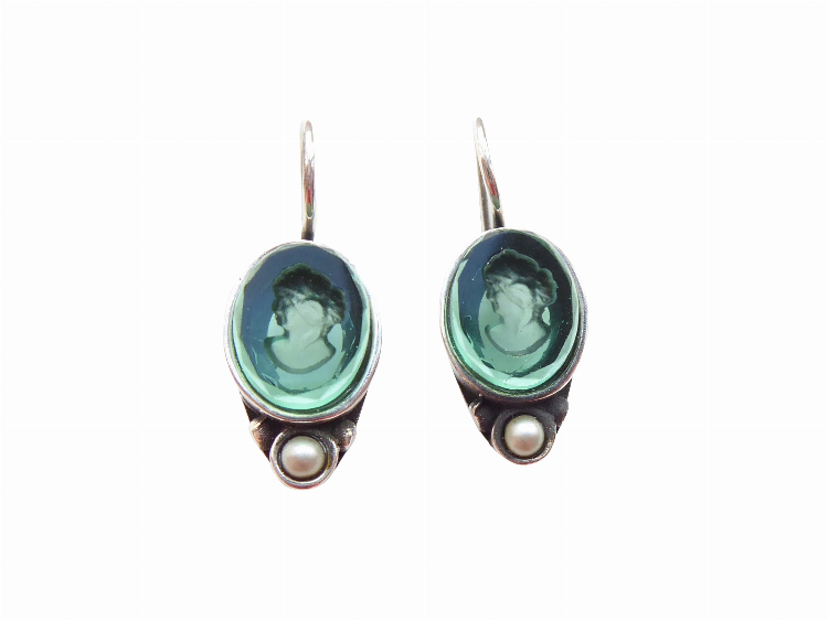 Ohrringe Lina turmalin (versilbert)