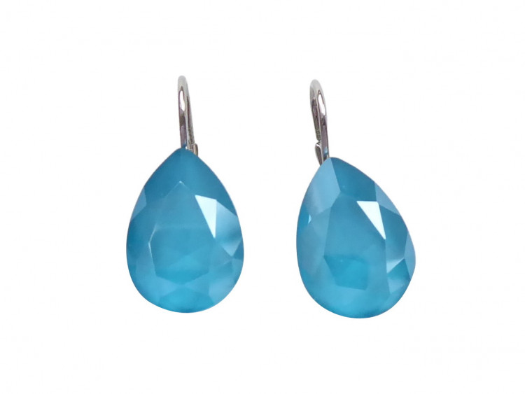 Ohrringe Maya türkis (rhodiniert)
