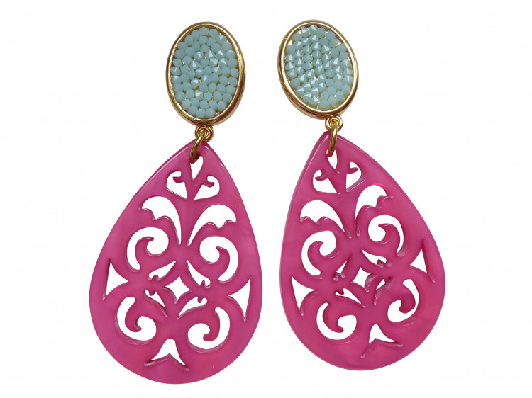 Ohrringe Marcella (mint/pink)