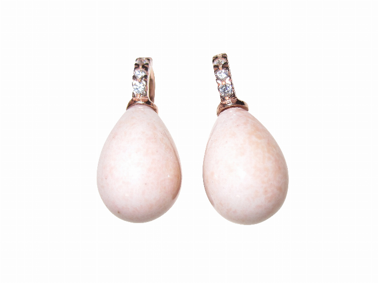 Ohrringe Lea nude (Zirkonia/rotgold-platt.)