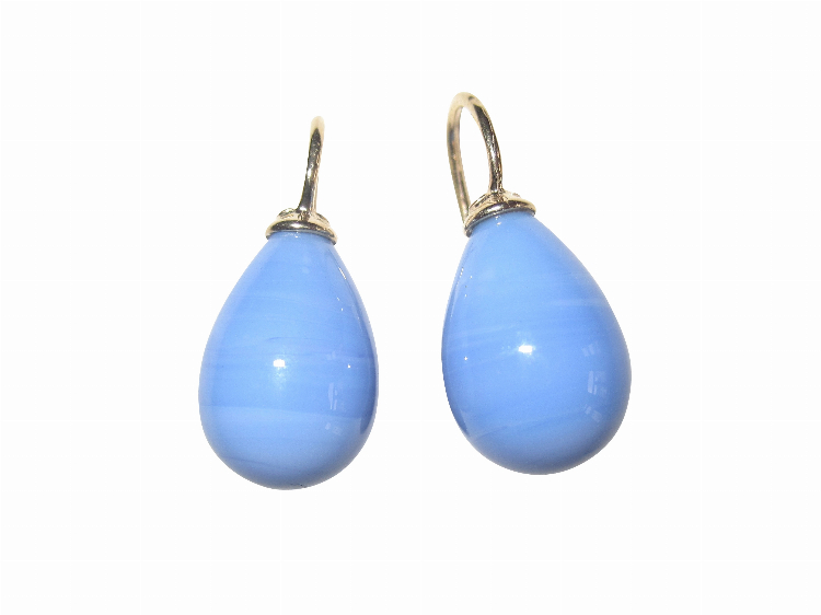 Ohrringe Lea jeansblau (gold-platt.)